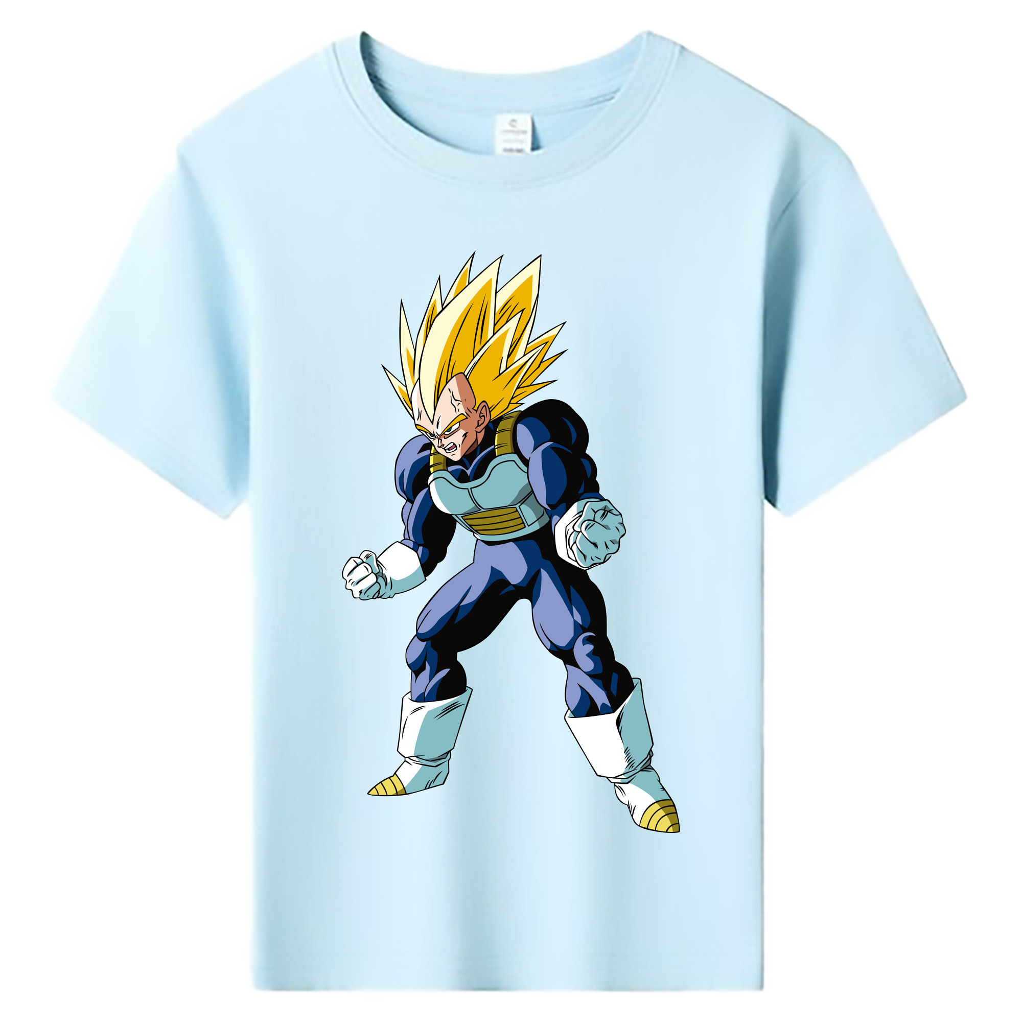 （画像用） ドラゴンボール ベジータ四世（Bejīta Yonsei）DRAGON BALL Vegeta IV 綿100％キッズTシャツ（フロントプリント）